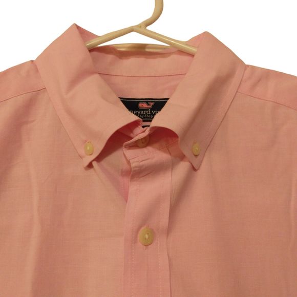 Vineyard Vines classic fit Murray shirt mens M Medium pink button long sleeve - Picture 3 of 9